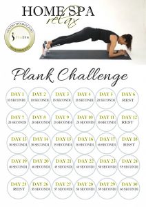 30 days plank challenge esercizi per pancia piatta